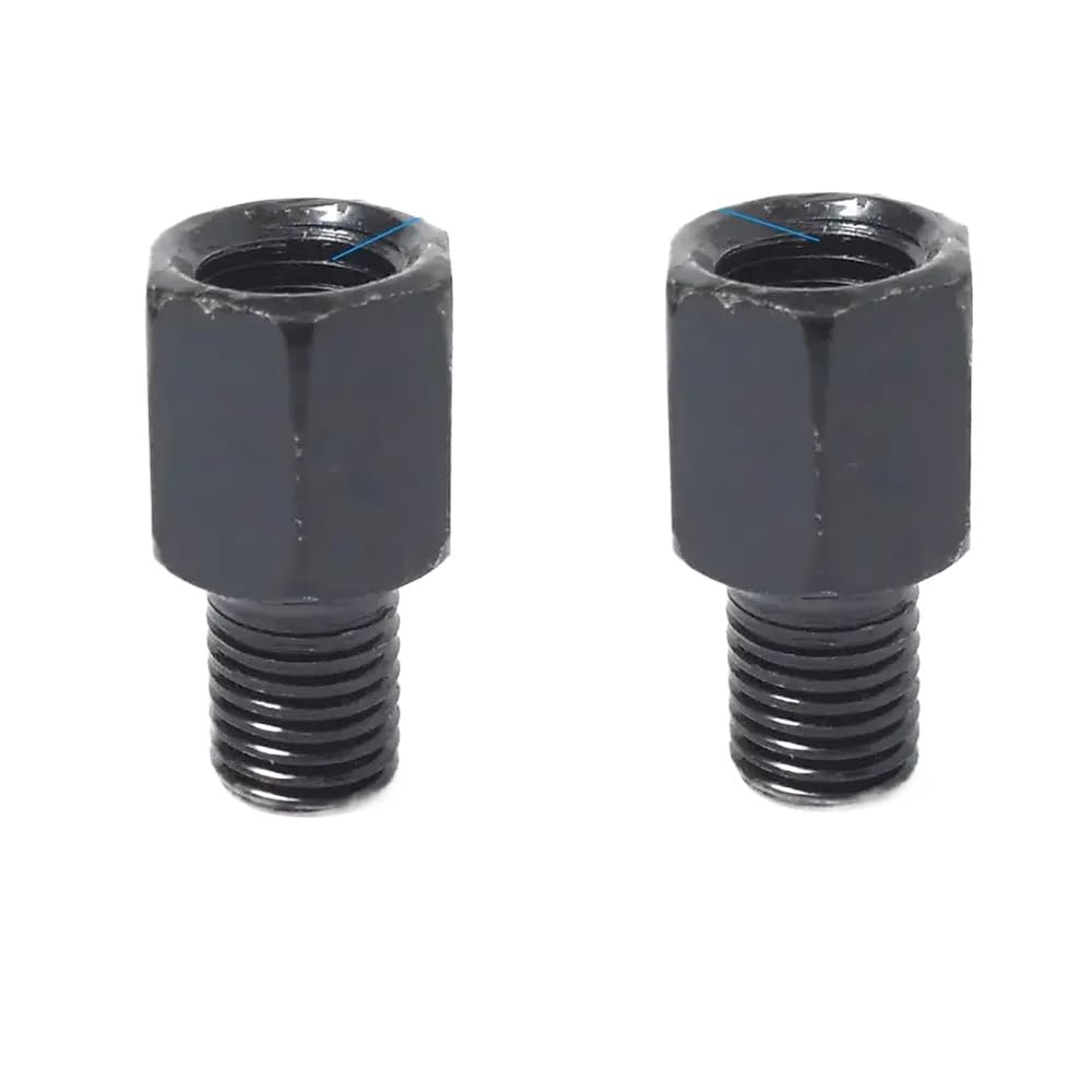 Universal Black Motorcycle Spiegeladapter M10 M8 10 mm 8 mm rechts Linke Gewinde im Uhrzeigersinn Anti-Clock-Rückspiegel-Konvertierungsschrauben(2X M8M8 (LR)) von SSUMCUWR