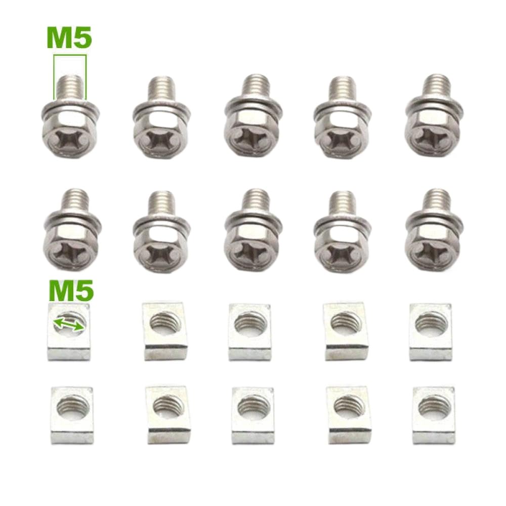 Universeller Motorrad -Roller ATV Dirt Bike Terminalmutter und Bolt Set M5x10 mm M6x12mm kompatibel mit 4AH 5AH 6AH 7AH Batterien(M5x10mm) von SSUMCUWR