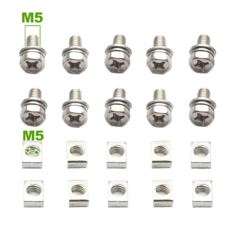 Universeller Motorrad -Roller ATV Dirt Bike Terminalmutter und Bolt Set M5x10 mm M6x12mm kompatibel mit 4AH 5AH 6AH 7AH Batterien(M5x10mm) von SSUMCUWR