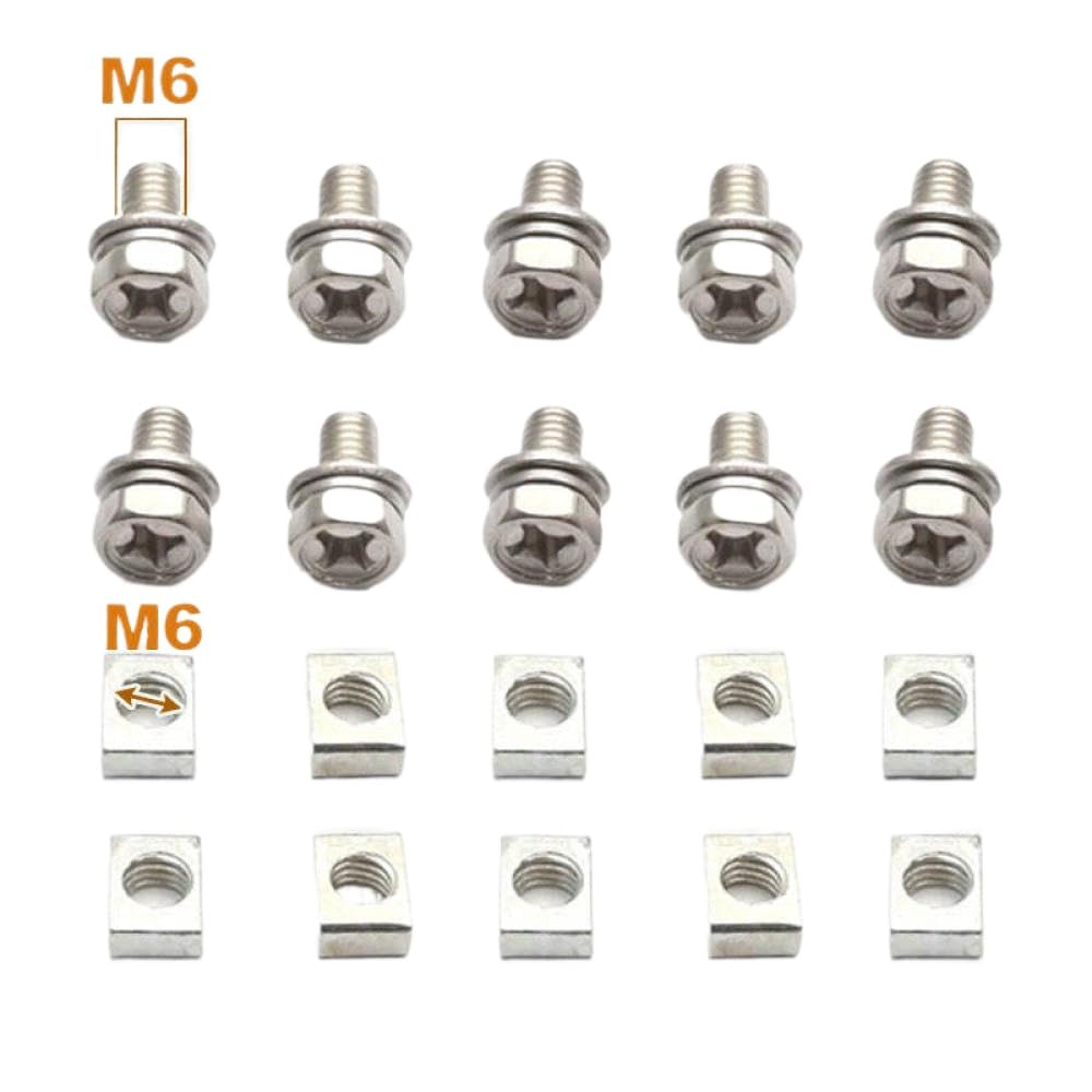 Universeller Motorrad -Roller ATV Dirt Bike Terminalmutter und Bolt Set M5x10 mm M6x12mm kompatibel mit 4AH 5AH 6AH 7AH Batterien(M6x12mm) von SSUMCUWR