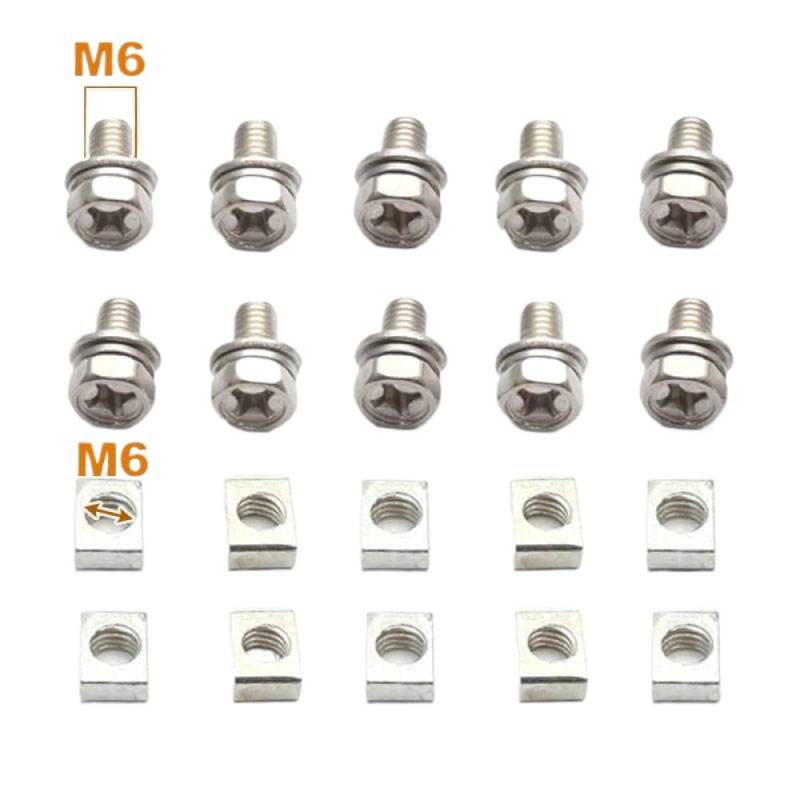 Universeller Motorrad -Roller ATV Dirt Bike Terminalmutter und Bolt Set M5x10 mm M6x12mm kompatibel mit 4AH 5AH 6AH 7AH Batterien(M6x12mm) von SSUMCUWR