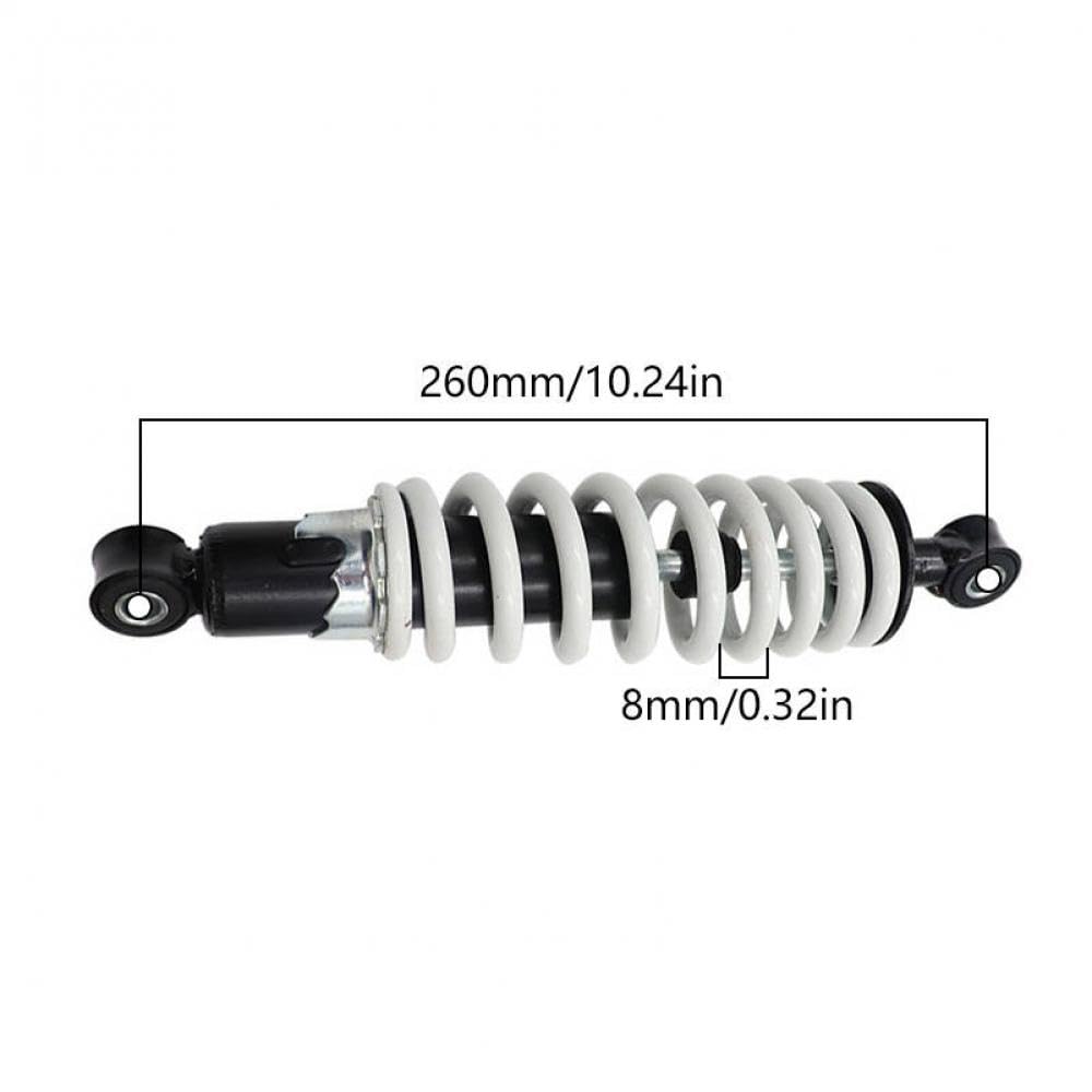 Universeller Stoßdämpfer Kompatibel mit ATV Quad Bike Buggy Scooter Kart kompatibel mit 350 mm 370 mm 380 mm vorderer Rückhängung(260mm) von SSUMCUWR