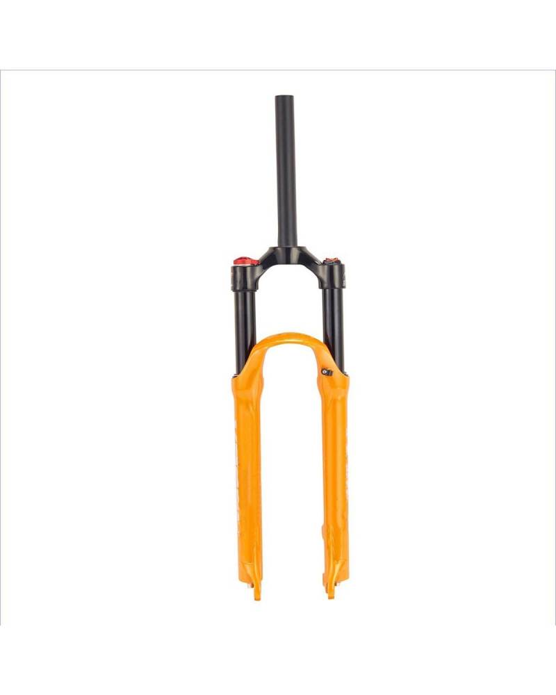 Federgabel Geeignet Für Mountainbikes Aluminiumlegierung Schulterkontrollschloss Stoßdämpfende Luftdruck-Vordergabel StoßDäMpfer An Der Vorderradgabel(Orange,26 inches) von SSUYGF