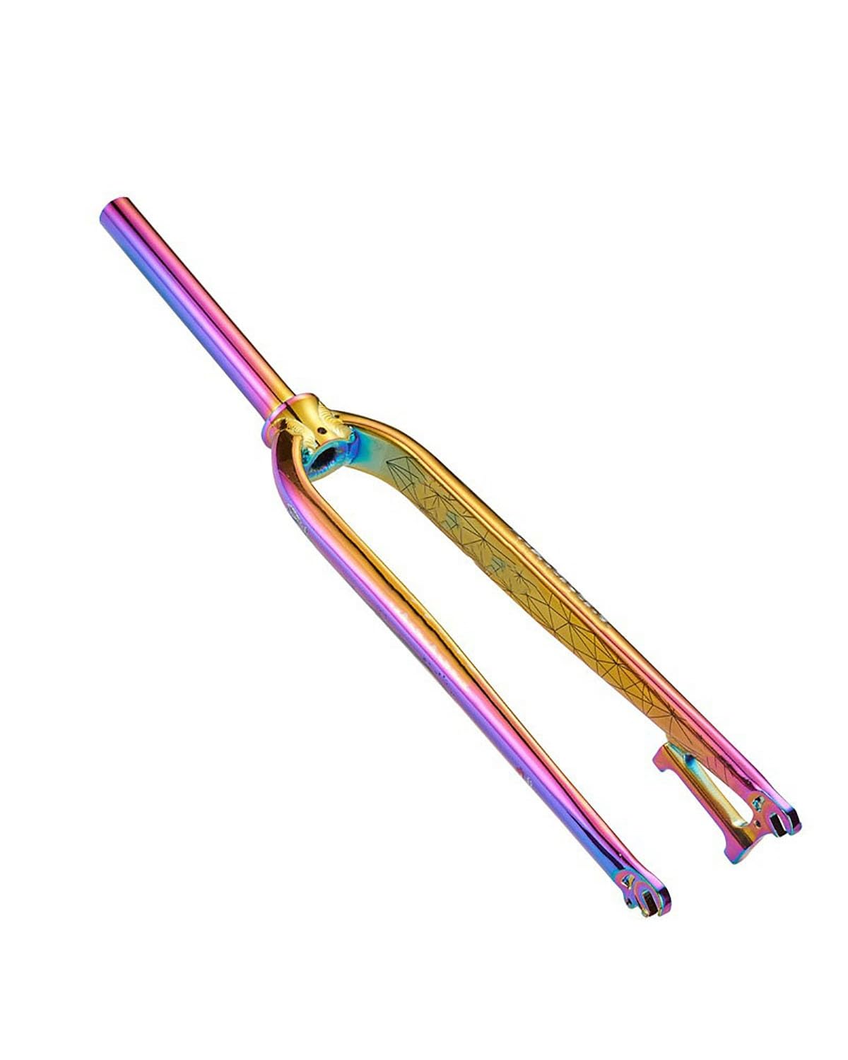 Federgabel Geeignet Für Rennrad-Hartgabel Aluminiumlegierung Gerades Rohr Bunte Vordergabel StoßDäMpfer An Der Vorderradgabel(Colorful) von SSUYGF