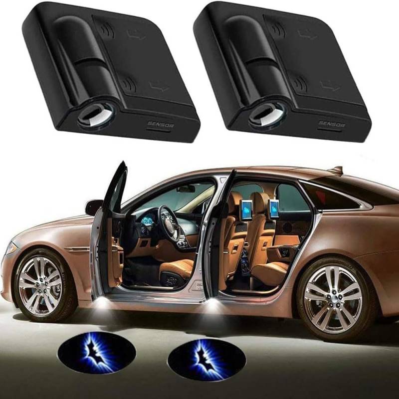 SSyang 2 Stück Auto Türlicht Logo, Autotür Led Licht Logo Projektor, Logo Projektor, Autotür Willkommen Logo Light, Einstiegsbeleuchtung Autotür, für Alle Auto(Blaue Fledermaus) von SSyang