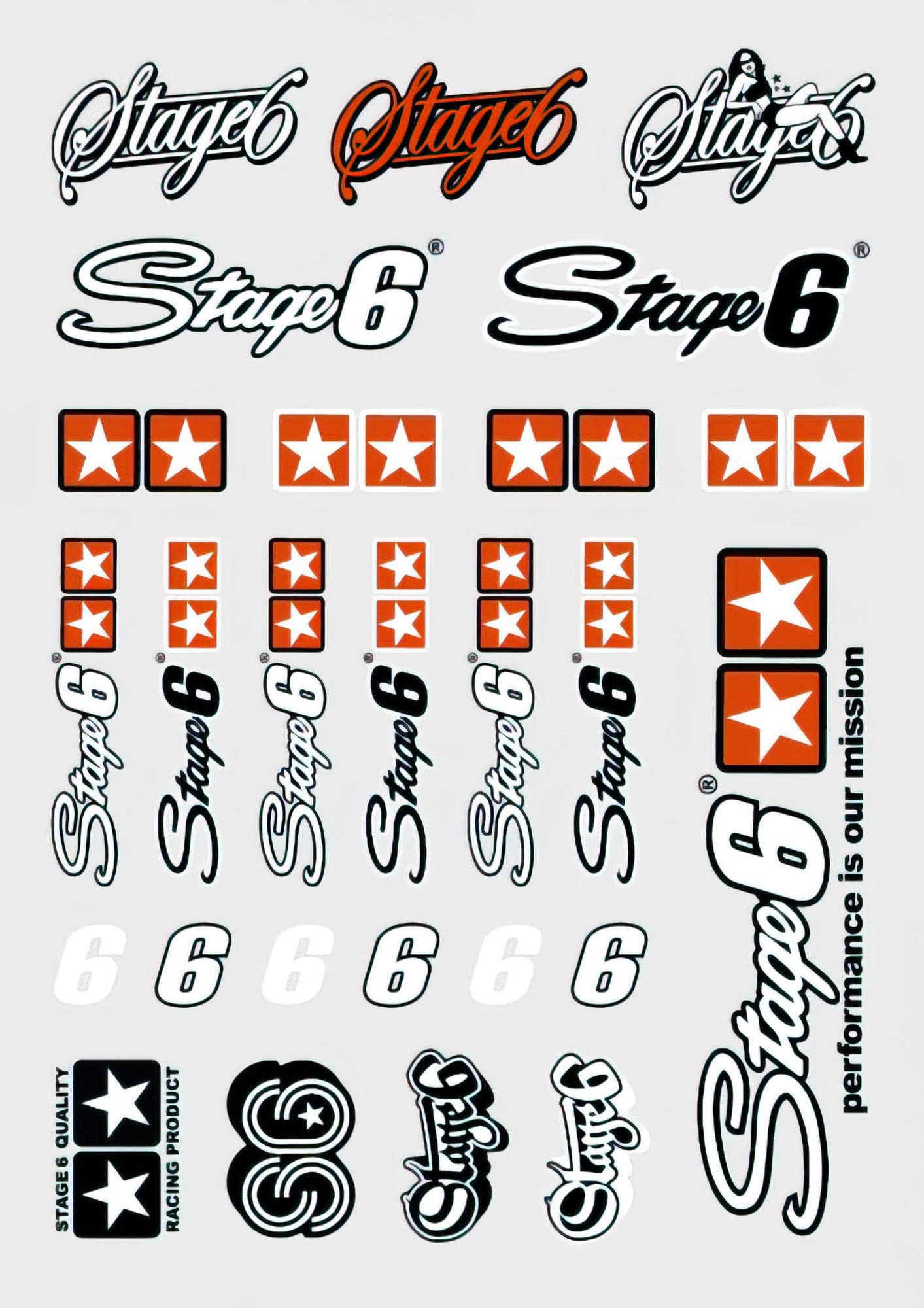 Aufkleberset Stage6, DIN A4 Aufkleberset Stage6, DIN A4 von Stage6