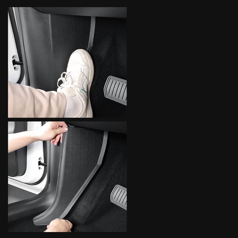 Für Tesla Model Y 20–24 TPE-Pedal-Seite, Anti-Kick-Inneneck-Pads, Abdeckung, 2 Stück (Modell Y (vor März 2024)) von STAMOO