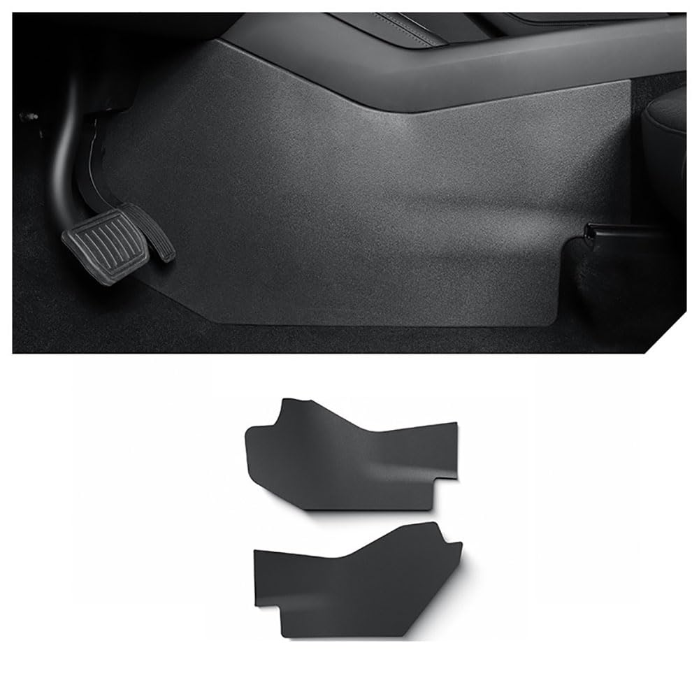 Für Tesla Model Y Juniper Mittelkonsole Seite Anti Kick-Matten Modell Y 2025 Vollabdeckung Pad Rücksitz Trittschutzmatte TPE Abdeckung (zwei Seiten Mittelpolster) von STAMOO