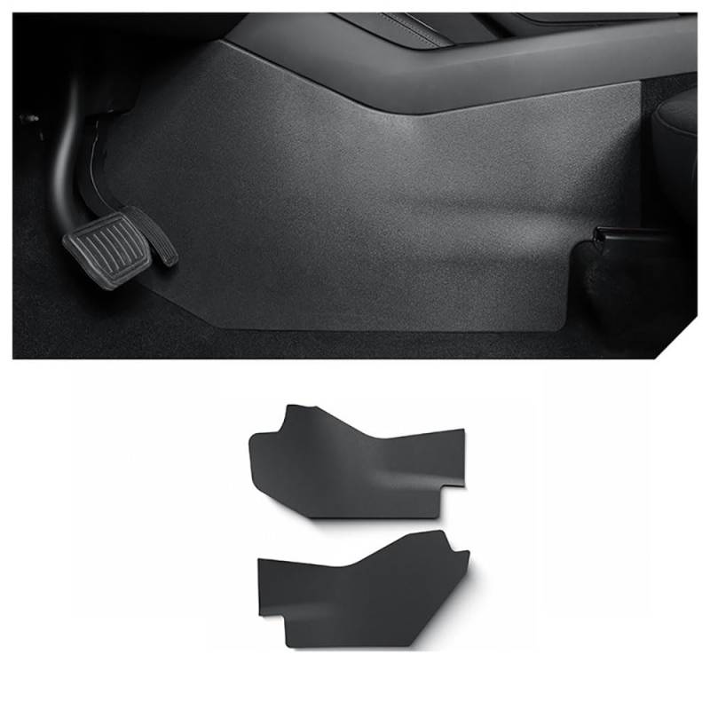 Für Tesla Model Y Juniper Mittelkonsole Seite Anti Kick-Matten Modell Y 2025 Vollabdeckung Pad Rücksitz Trittschutzmatte TPE Abdeckung (zwei Seiten Mittelpolster) von STAMOO