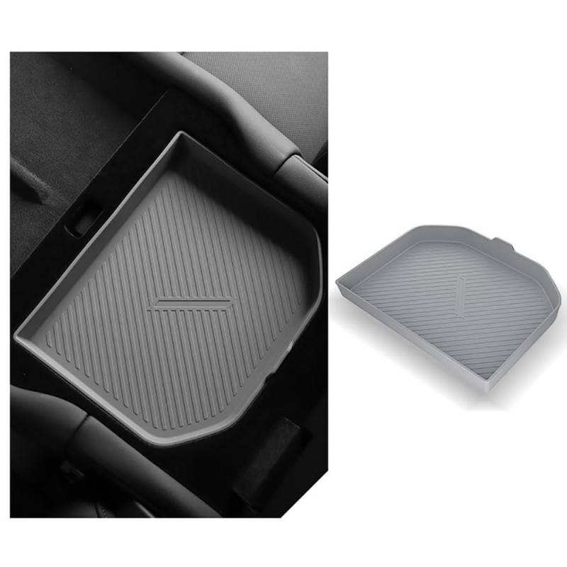 Mittelkonsole für Tesla Model S Model X 2022 2023 2024 2025 Mittelkonsole Organizer Tray Matte Zentrale Steuerung untere hintere Armlehne Aufbewahrungsbox Pad Auto Fahrzeugmatte (Modell S Armlehne Box von STAMOO