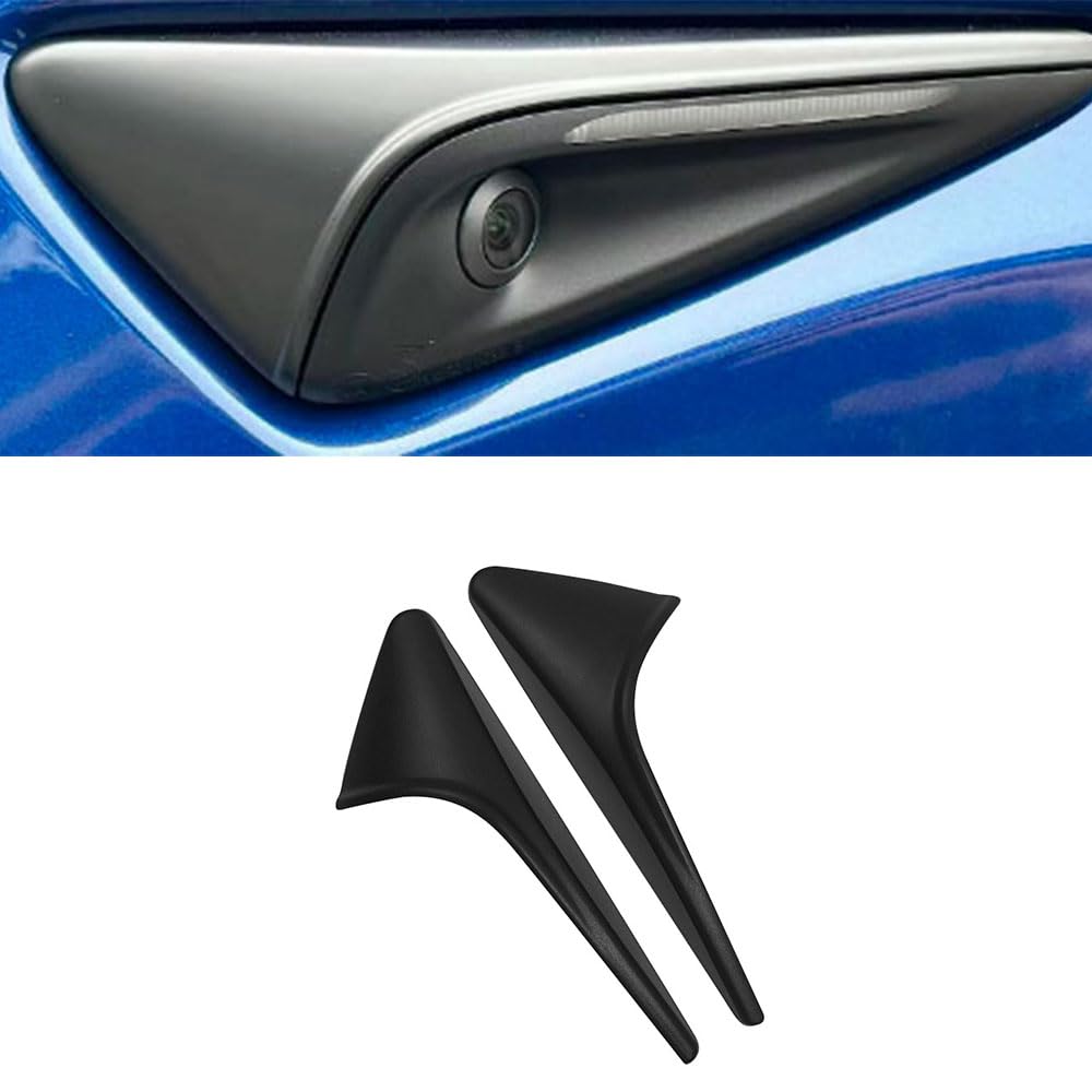 Passend für Tesla Model 3 Highland 2024 Model Y (2023–2024) HW4.0 Blinker-Seitenkamera-Schutzabdeckung, 2 Stück (mattschwarz) von STAMOO