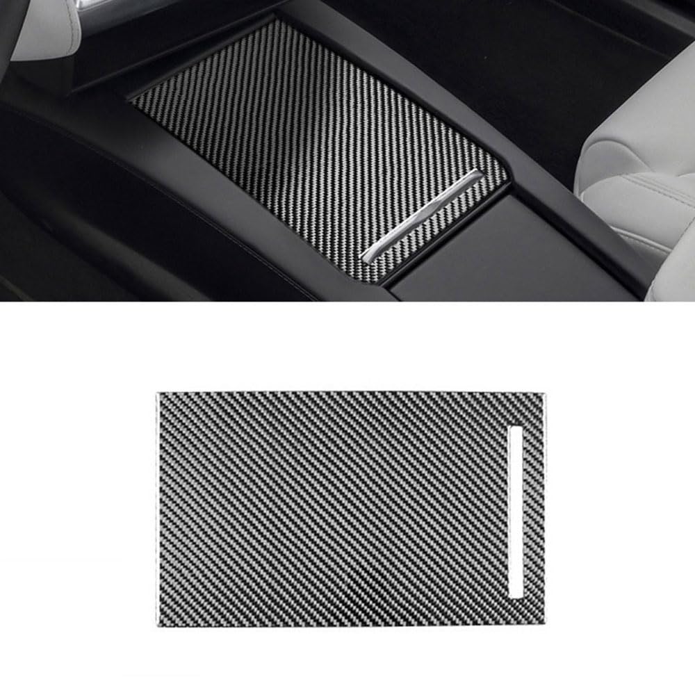 STAMOO Aufbewahrungsbox für Tesla Model X S 2014–2020, Karbonfaser, Konsole, Abdeckung, Zierfolie STAMOO Aufbewahrungsbox für Tesla Model X S 2014–2020, Karbonfaser, Konsole, Abdeckung, Zierfolie von STAMOO