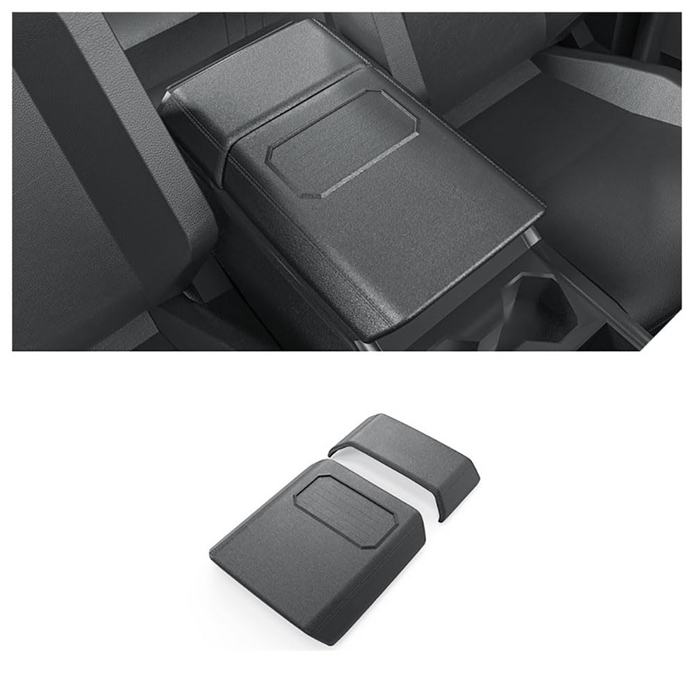 STAMOO Für Tesla Cybertruck 2024 2025 Mittelkonsole Armlehnenbezug TPE Kratzfestigkeit Armlehnenschutz (schwarz) von STAMOO