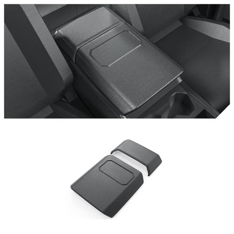 STAMOO Für Tesla Cybertruck 2024 2025 Mittelkonsole Armlehnenbezug TPE Kratzfestigkeit Armlehnenschutz (schwarz) von STAMOO