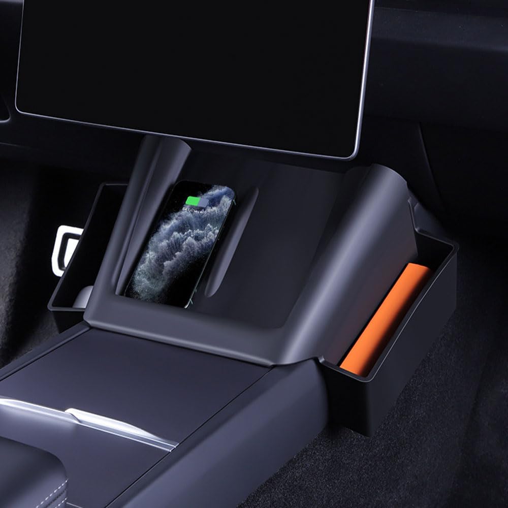 STAMOO Für Tesla Model 3 Highland 2024 Zentralsteuerung Silikon-Pad Wireless Charging Armlehne Box Matte Konsole Storage Organizer Tray STAMOO Für Tesla Model 3 Highland 2024 Zentralsteuerung Silikon-Pad Wireless Charging Armlehne Box Matte Konsole Storage Organizer Tray von STAMOO