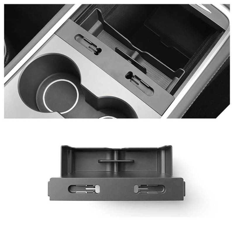 STAMOO Für Tesla Model Y 2020-2024 Mittelkonsole Sonnenbrillenhalter Armlehne Box Hub Aufbewahrungsbox Schlüsselkartenhalter von STAMOO