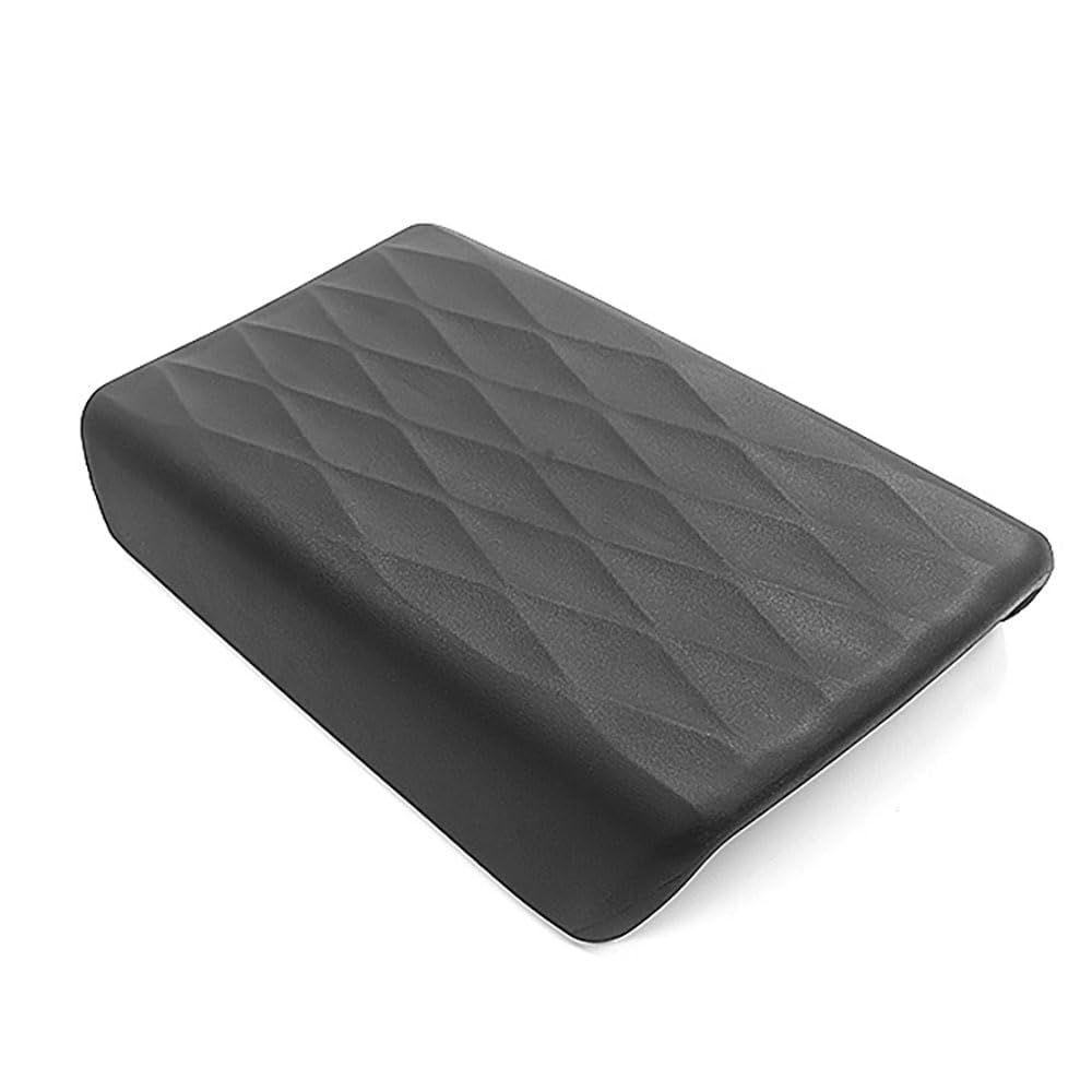 STAMOO Für Tesla Model Y Model 3 (nicht zutreffendes Modell 3 Highland 2024) Mittelkonsole Armlehnenbezug TPE Verschleißfeste Dekor Armlehne Box Protector (Schwarz A) von STAMOO