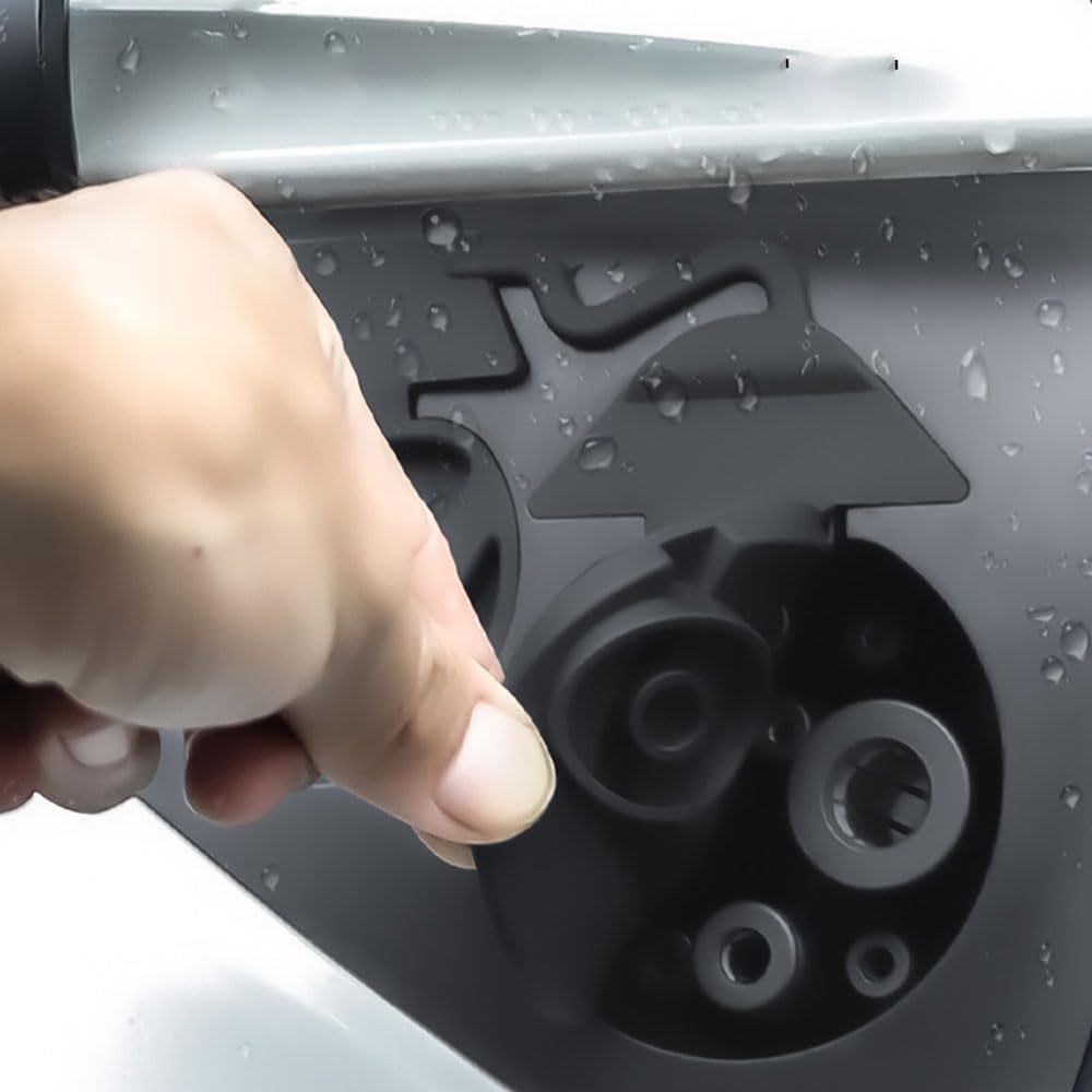 STAMOO Für Tesla Model Y Model 3 Auto Ladeanschluss Staubstecker Ladeschnittstelle Port Protector Schwarz American Standard Staubstecker Schutzhülle Autozubehör STAMOO Für Tesla Model Y Model 3 Auto Ladeanschluss Staubstecker Ladeschnittstelle Port Protector Schwarz American Standard Staubstecker Schutzhülle Autozubehör von STAMOO