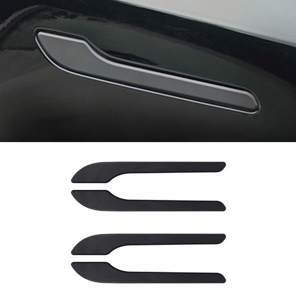 STAMOO Griffe Schutz ABS Abdeckung Aufkleber Fit für Tesla Model 3 Model Y 2016-2024 Auto Griff Abdeckung Trim (Mattschwarz) von STAMOO