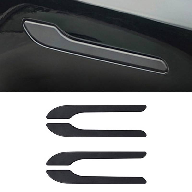 STAMOO Griffe Schutz ABS Abdeckung Aufkleber Fit für Tesla Model 3 Model Y 2016-2024 Auto Griff Abdeckung Trim (Mattschwarz) von STAMOO