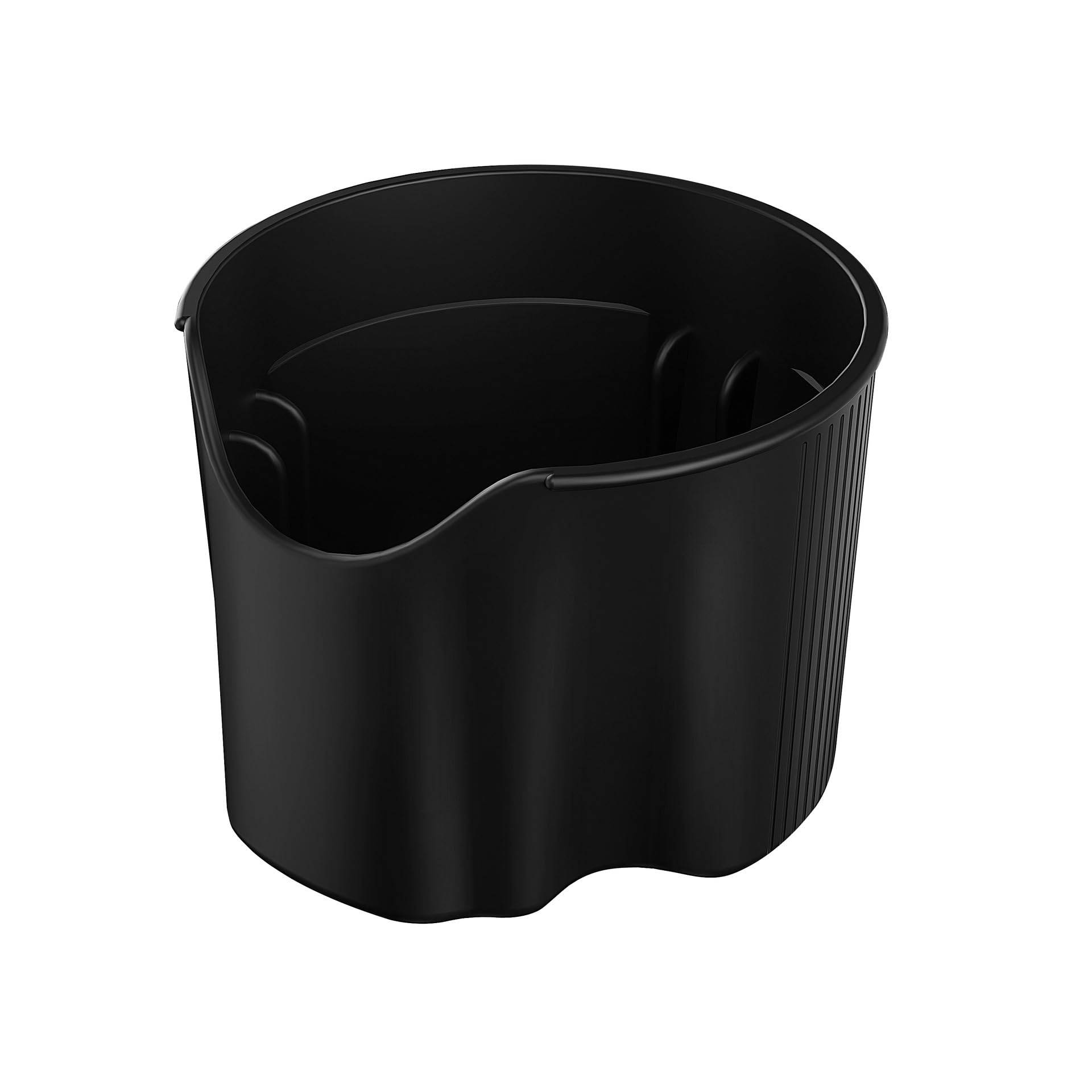 TPE Mittelkonsole Wasserbecherhalter Einsatz für Tesla Model 3 Model Y 2021-2023 Slot Slip Limiter Stoßfest (1, Schwarz) von STAMOO