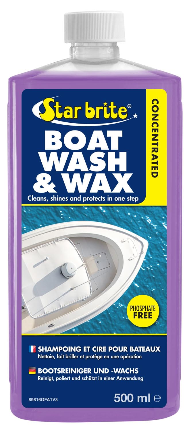 STAR BRITE Boat Wash & Wax - Reinigt, Glänzt und Schützt in einem Einfachen Schritt von STAR BRITE