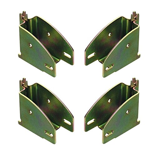 kuriershop Balkenschuh/Rahmenschuh - 4er Set, für Kombi-Ankerschiene, Stahl verzinkt, gelb passiviert kuriershop Balkenschuh/Rahmenschuh - 4er Set, für Kombi-Ankerschiene, Stahl verzinkt, gelb passiviert von kuriershop