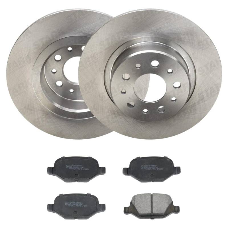 STARK SKBK-10992170 Bremsenset Hinten 276mm - Bremsen Set mit Bremsscheiben und Bremsbeläge Satz von STARK