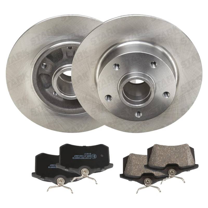 STARK SKBK-10992152 Bremsenset Hinten 260mm - Bremsen Set mit Bremsscheiben und Bremsbeläge Satz von STARK