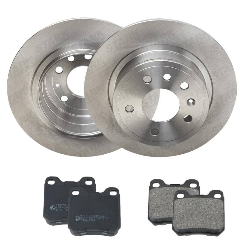 STARK SKBK-10993361 Bremsenset Hinten 286mm - Bremsen Set mit Bremsscheiben und Bremsbeläge Satz von STARK