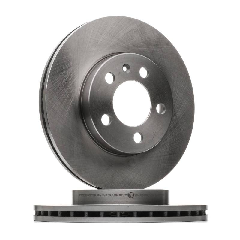 2x STARK Bremsscheibe Vorne Ø256mm Höhe: 44.2mm Dicke: 22mm Lochzahl: 5/6 Lochkreis-Ø: 100mm innenbelüftet SKBD-0024568 von STARK