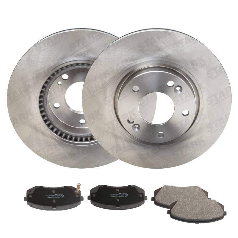 STARK SKBK-10992037 Bremsenset Vorne Belüftet 300mm - Bremsen Set mit Bremsscheiben und Bremsbeläge Satz von STARK