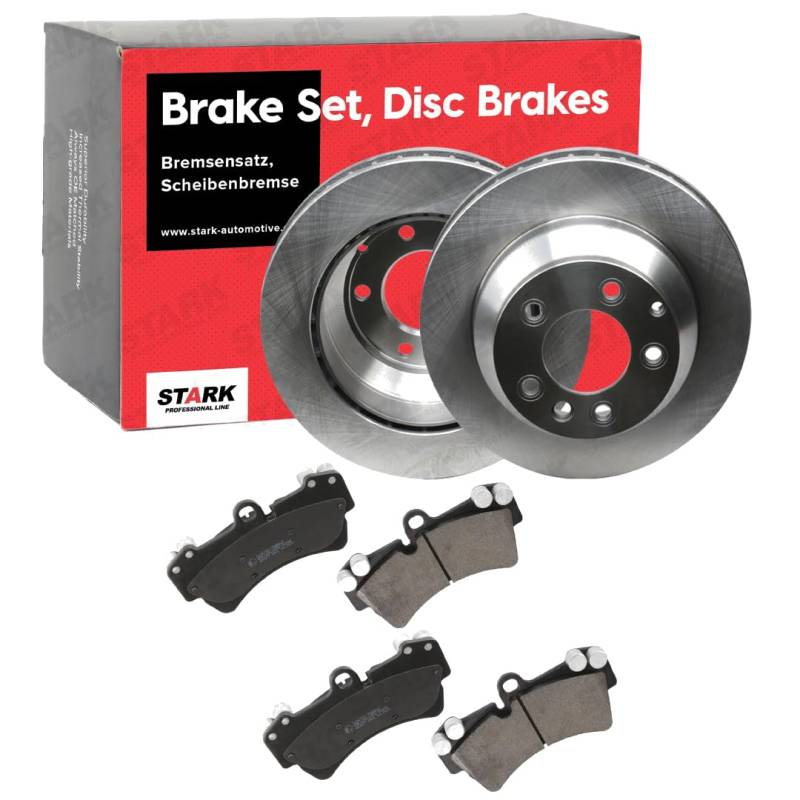 STARK SKBK-10991479 Bremsenset Vorne Belüftet 329.7mm - Bremsen Set mit Bremsscheiben und Bremsbeläge Satz von STARK