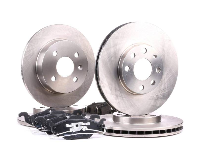 STARK SKBK-1090348 Bremsenset Vorne Hinten, Belüftet 256, 240mm - Bremsen Set mit Bremsscheiben und Bremsbeläge Satz von STARK