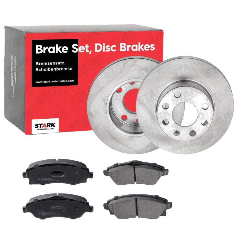 STARK SKBK-10991565 Bremsenset Vorne 240mm - Bremsen Set mit Bremsscheiben und Bremsbeläge Satz von STARK