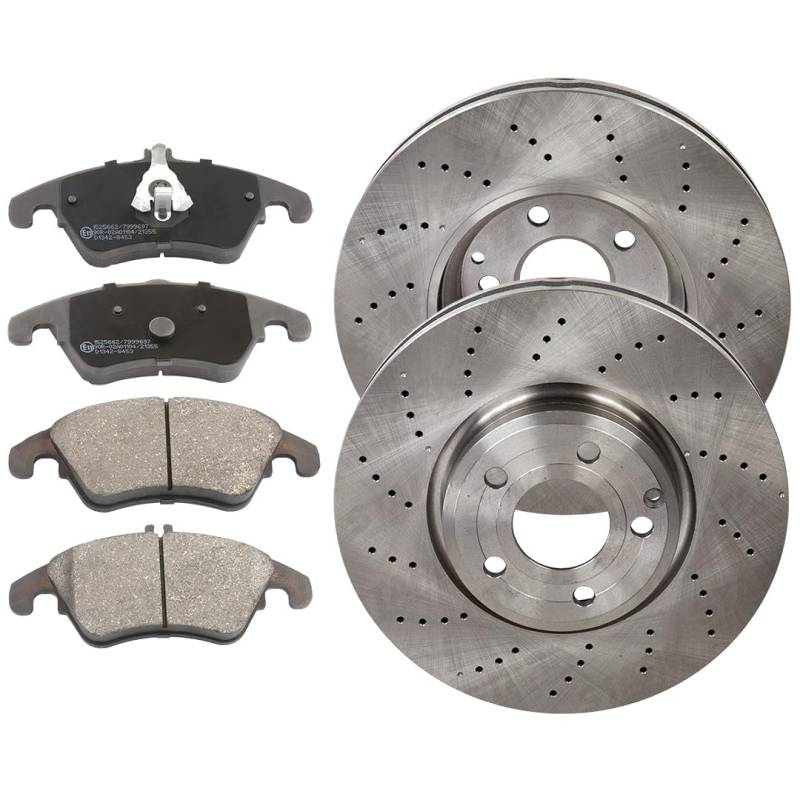 STARK SKBK-10991948 Bremsenset Vorne 322mm - Bremsen Set mit Bremsscheiben und Bremsbeläge Satz von STARK
