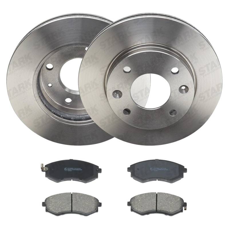 STARK SKBK-10991989 Bremsenset Vorne Belüftet 257mm - Bremsen Set mit Bremsscheiben und Bremsbeläge Satz von STARK