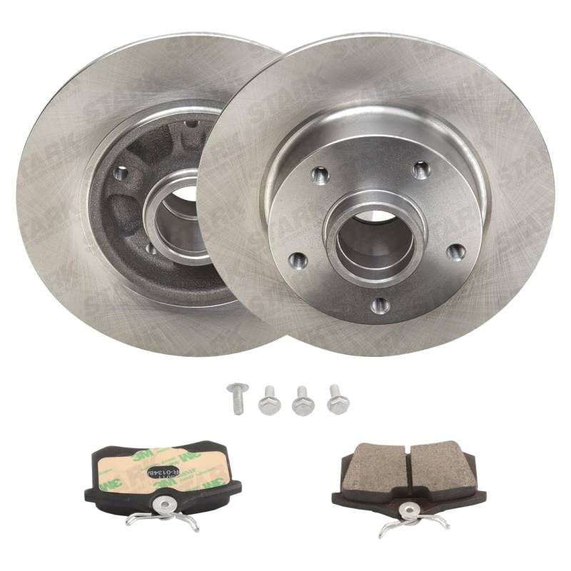 STARK SKBK-10992153 Bremsenset Hinten 260mm - Bremsen Set mit Bremsscheiben und Bremsbeläge Satz von STARK