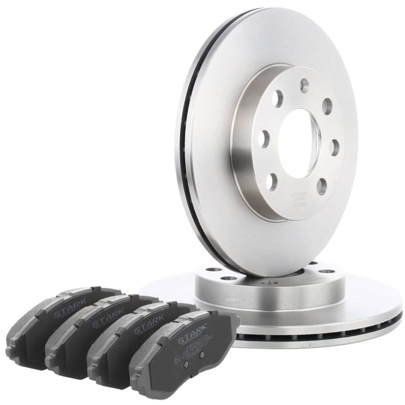STARK SKBK-10993381 Bremsenset Vorne Belüftet 236mm - Bremsen Set mit Bremsscheiben und Bremsbeläge Satz von STARK