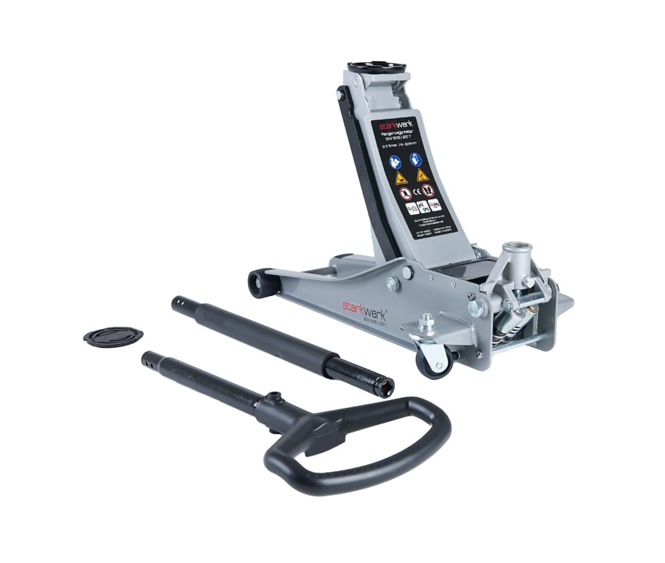 Starkwerk Rangierwagenheber SW 505 – Hydraulischer Wagenheber 2,5T, Extra Flach (75mm), Profi-Stahlkonstruktion, Doppelkolben-System, Leichtgängig & Stabil für PKW, SUV & Sportwagen Starkwerk Rangierwagenheber SW 505 – Hydraulischer Wagenheber 2,5T, Extra Flach (75mm), Profi-Stahlkonstruktion, Doppelkolben-System, Leichtgängig & Stabil für PKW, SUV & Sportwagen von STARKWERK