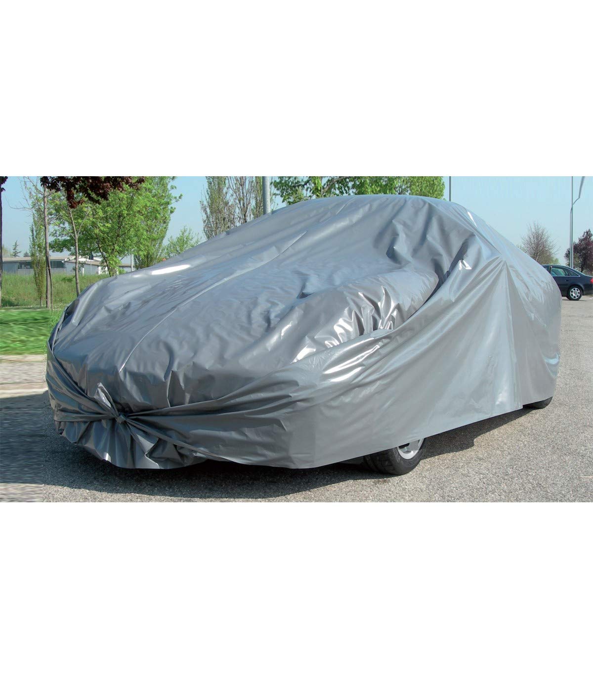START - Autoabdeckung Speedy S, Schutz vor Staub und Regen, Einfache Anbringung, Maße: 382 x 163 cm, 100 % PE, Grau, Polyethylen, Radkappen 16 Zoll Kompatibilität, Autozubehör für Draußen START - Autoabdeckung Speedy S, Schutz vor Staub und Regen, Einfache Anbringung, Maße: 382 x 163 cm, 100 % PE, Grau, Polyethylen, Radkappen 16 Zoll Kompatibilität, Autozubehör für Draußen von START