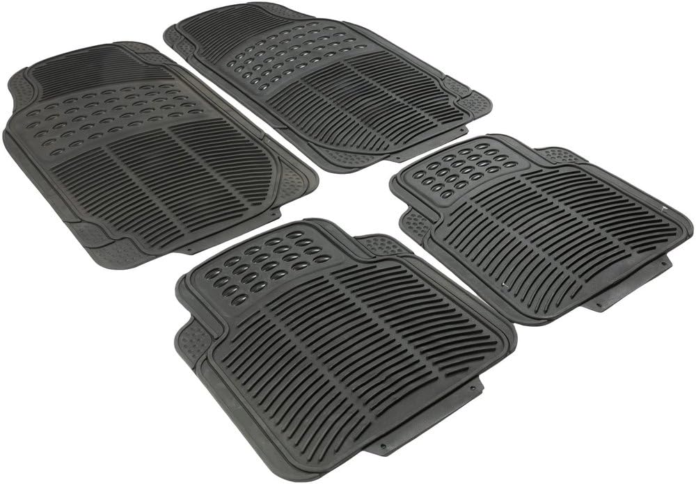Start - Universal Autoteppich Set, 4-teilig, Wasserdicht, Rutschfester Gummi, Waschbar, Für Autos, 2 Vordere & 2 Hintere Matten, Schwarz, Material: Gomma, Farbe: Unbekannt von START