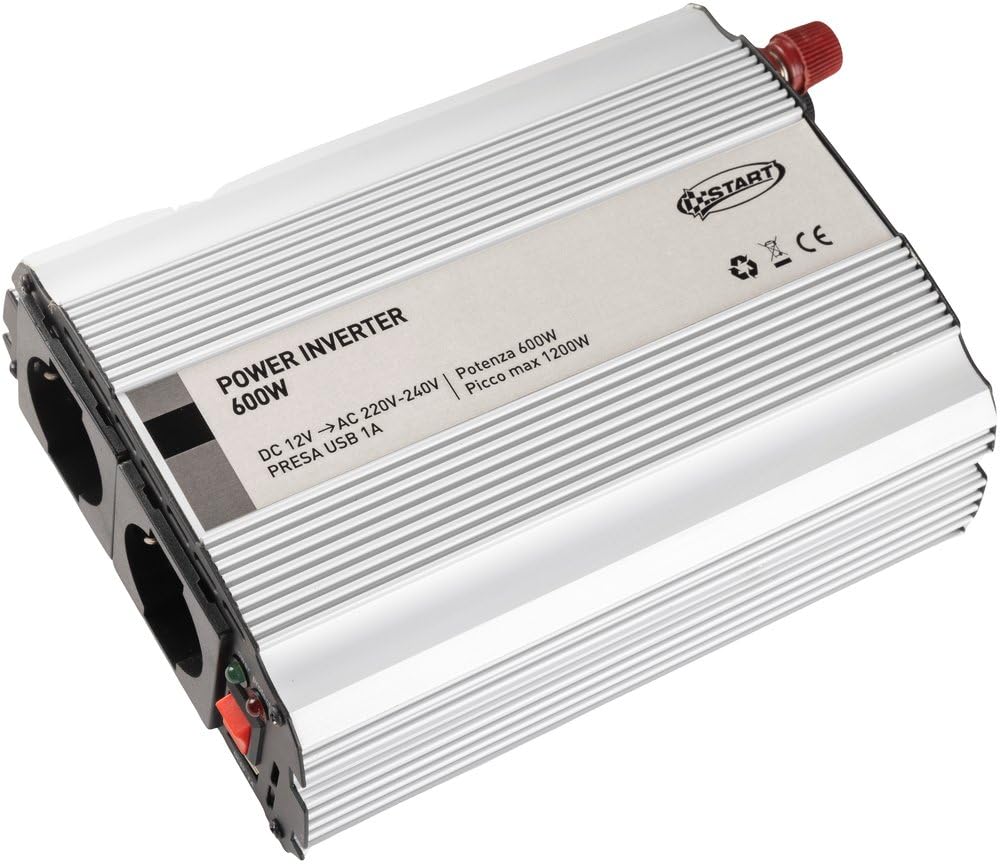 START - Power Inverter 600 W | Standard-Flachstecksicherung | Stromstärke 7.5-30A | Kompatibel mit Fahrzeugen | Set, Braun, Rot, Grün, Blau, Transparent START - Power Inverter 600 W | Standard-Flachstecksicherung | Stromstärke 7.5-30A | Kompatibel mit Fahrzeugen | Set, Braun, Rot, Grün, Blau, Transparent von START