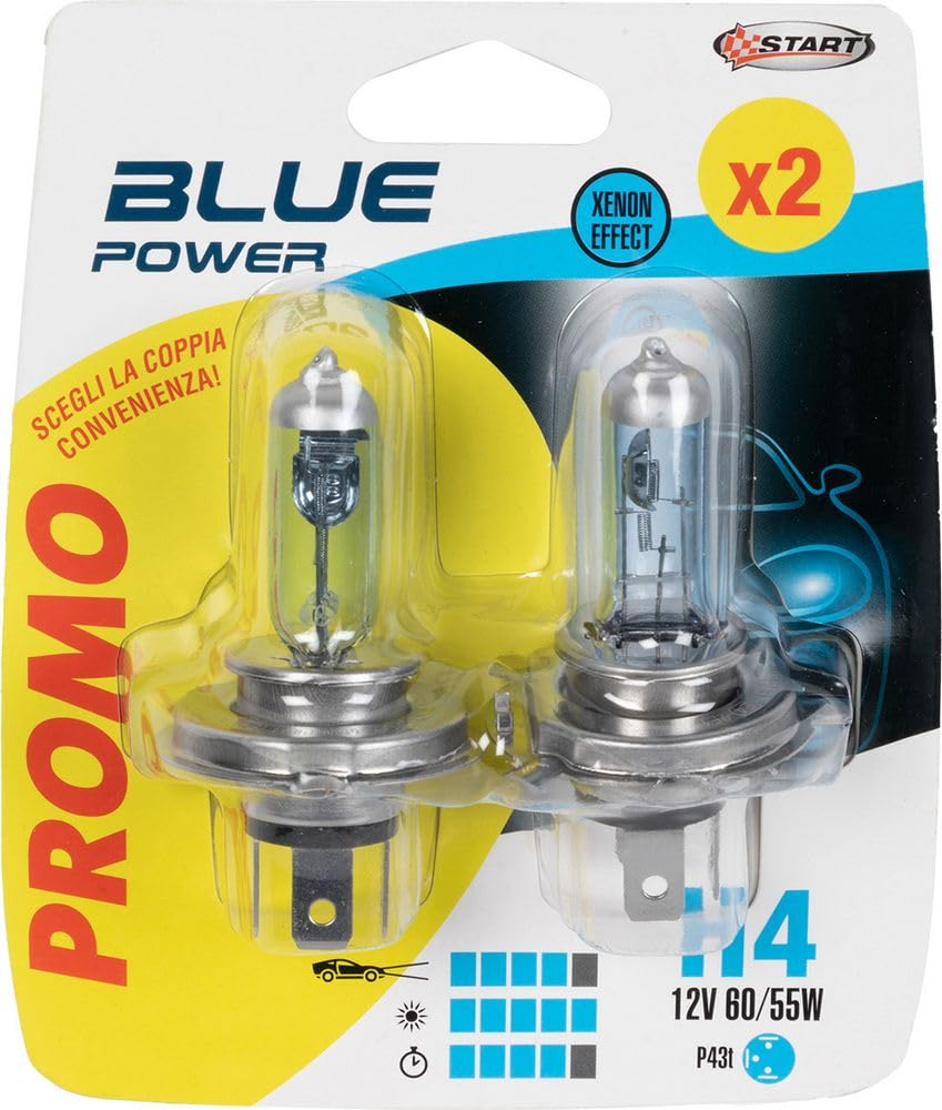 START 070.00000000009048 Glühlampe 2 Stück, Blau Power H4 12 V 60/55 W P.43T START 070.00000000009048 Glühlampe 2 Stück, Blau Power H4 12 V 60/55 W P.43T von START