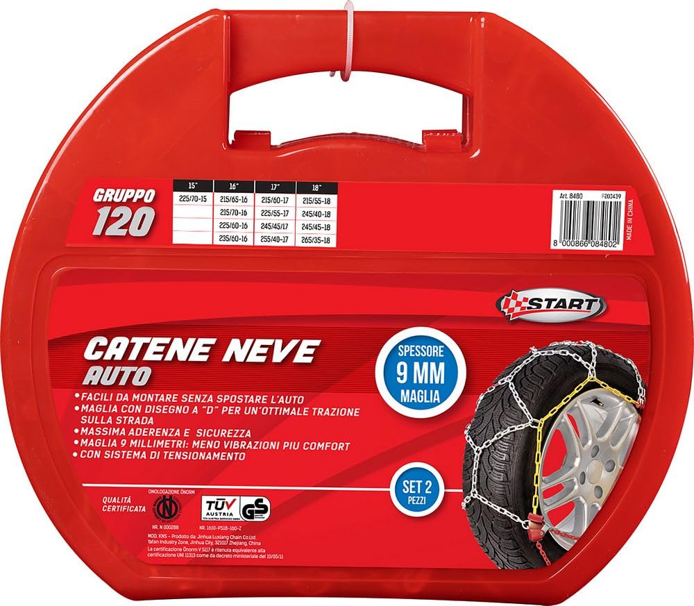 START Ketten Schnee 9 millimetri- Gruppe 120 von START