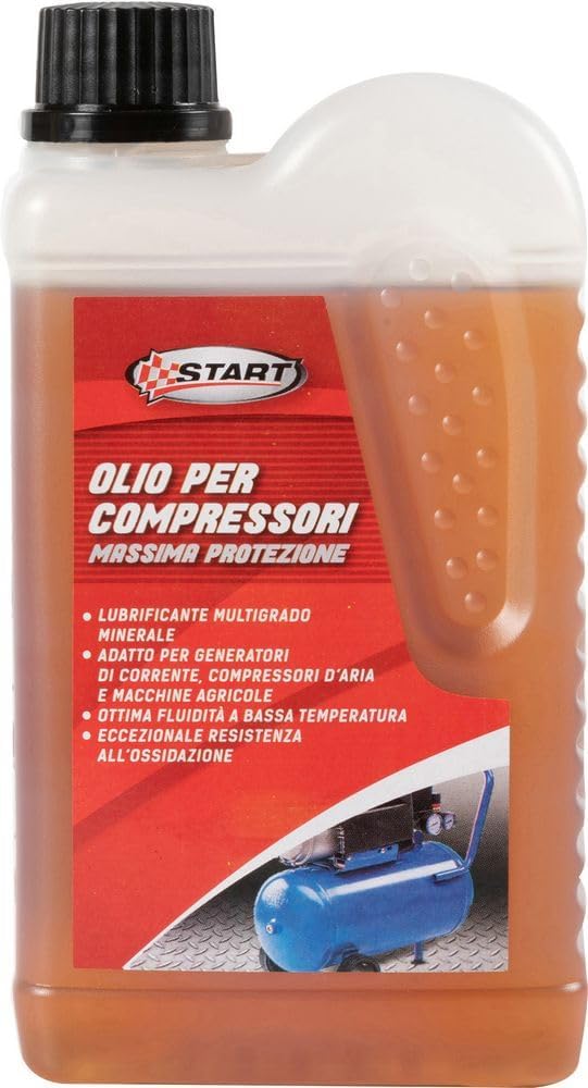 START - Kompressoröl 15W40 | Mineralisches Mehrbereichs-Schmiermittel | Geeignet für Stromerzeuger & Luftkompressoren | Oxidationsbeständig | 500 ml von START