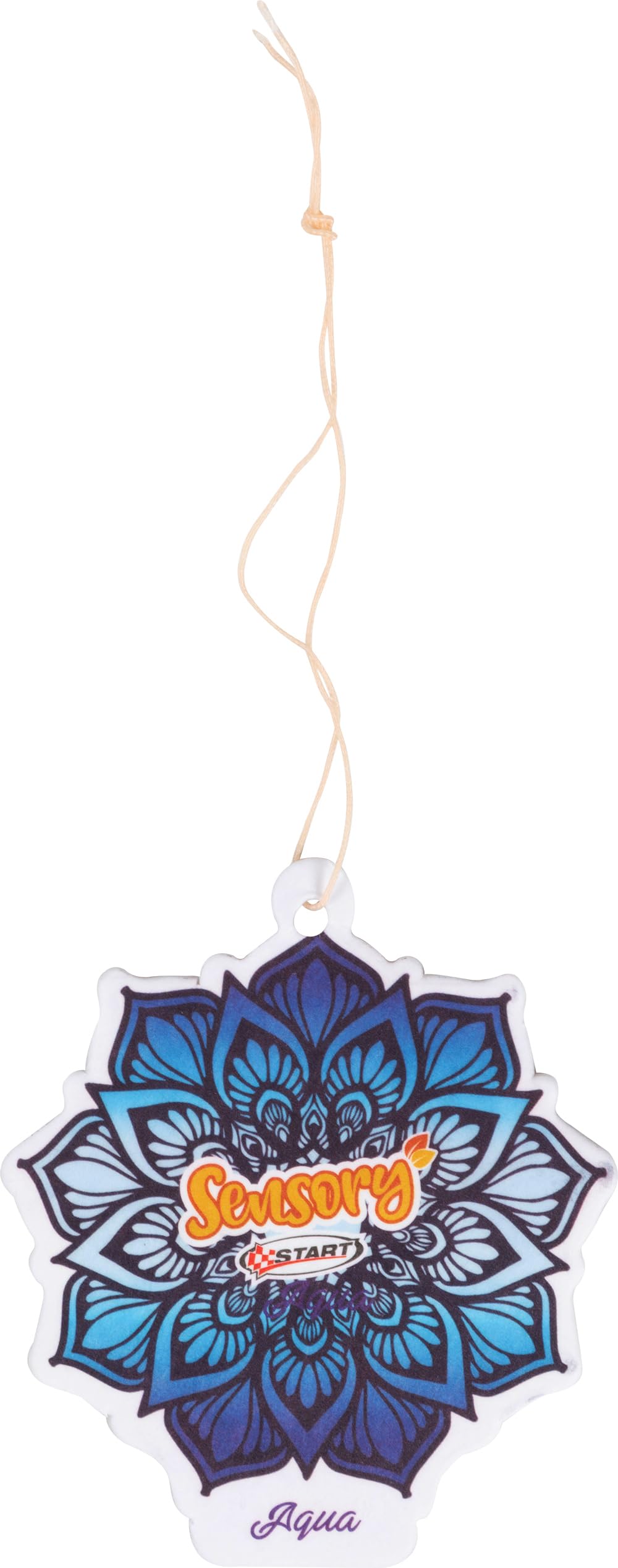 START Sensorischer Auto-Lufterfrischer aus Pappe – Aqua-Geschmack – Mandala – 7,5 cm x 17,5 cm START Sensorischer Auto-Lufterfrischer aus Pappe – Aqua-Geschmack – Mandala – 7,5 cm x 17,5 cm von START