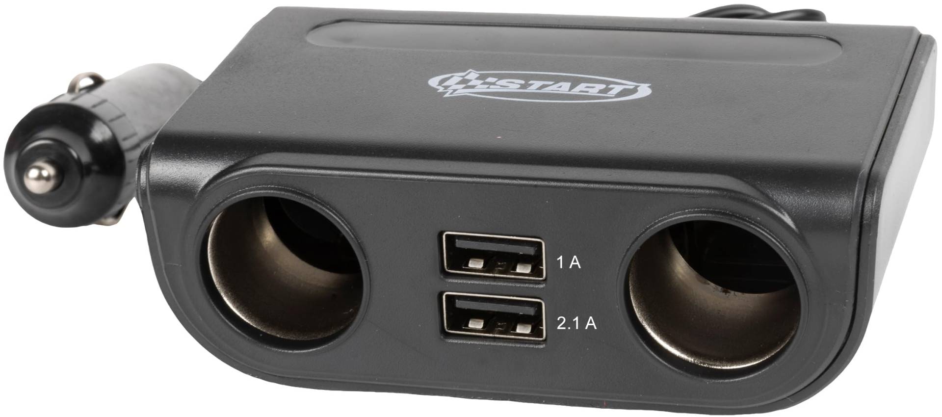 START Splitter 2 Wege Steckdose Zigarettenanzünder + 2USB 2,1 A und 1 A Auto Zubehör Innen START Splitter 2 Wege Steckdose Zigarettenanzünder + 2USB 2,1 A und 1 A Auto Zubehör Innen von START