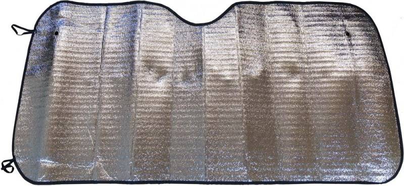 START - Sonnenschutz für Fahrzeugfrontscheibe, UV-beständig, Klappbar, Saugnapf-Befestigung, Aluminium, Mehrfarbig, 130x60 cm von START