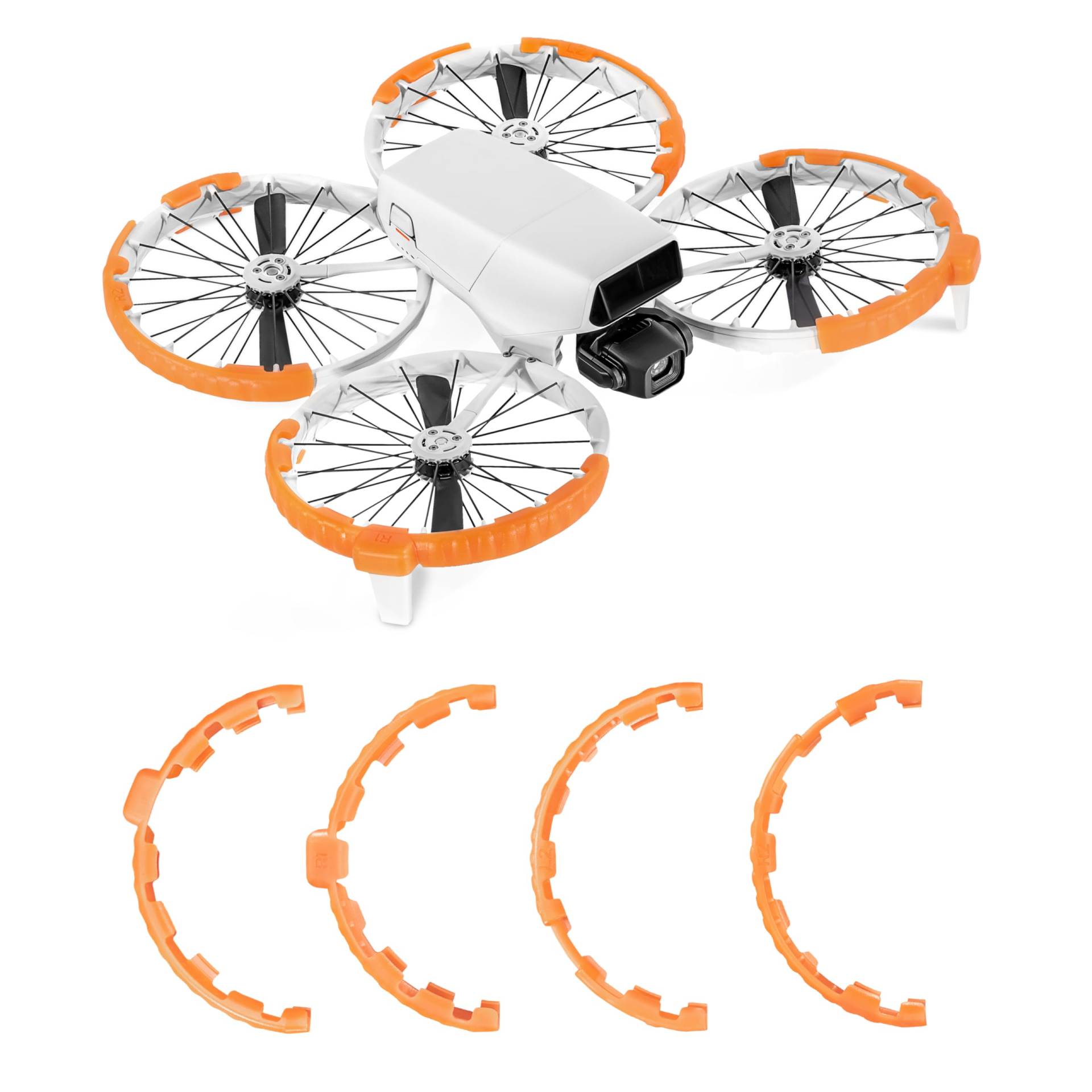 Propellerschutz für Dji Flip Drohnen Zubehör,Propellerrahmen Kollisionsschutzring für Dji Flip(Fluoreszierendes Orange） von STARTRC PHOTO
